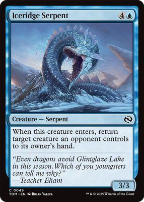 Iceridge Serpent - Tarkir: Dragonstorm (TDM) Tarkir: Dragonstorm