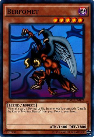 SJ Berfomet - YGLD-ENB09 - Common Unlimited Yugi&#39;s Battle City Deck Unlimited (YGLD-ENB)