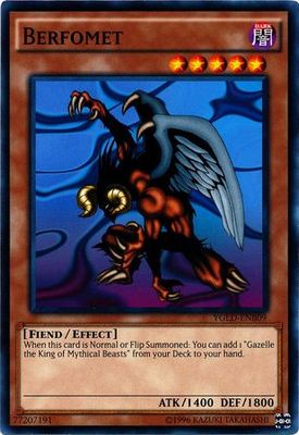 SJ Berfomet - YGLD-ENB09 - Common Unlimited Yugi&#39;s Battle City Deck Unlimited (YGLD-ENB)