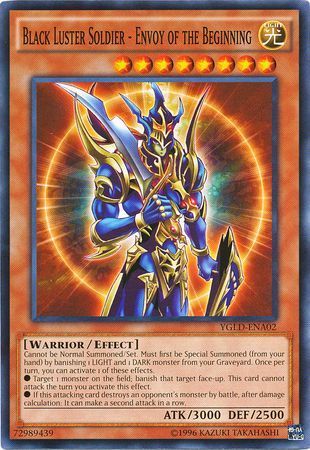 SJ Black Luster Soldier - Envoy of the Beginning - YGLD-ENA02 - Common Unlimited Yugi&#39;s Exodia Deck Unlimited (YGLD-ENA)