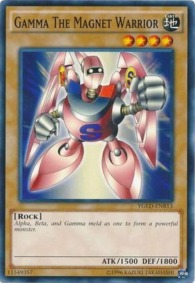 SJ Gamma The Magnet Warrior - YGLD-ENB13 - Common Unlimited Yugi&#39;s Battle City Deck Unlimited (YGLD-ENB)
