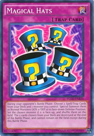 Magical Hats - YGLD-ENB34 - Common Unlimited Yugi&#39;s Battle City Deck Unlimited (YGLD-ENB)