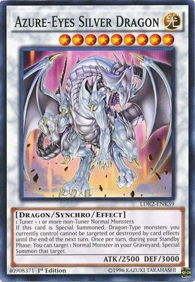 SJ Azure-Eyes Silver Dragon - LDK2-ENK39 - Common 1st Edition Legendary Decks II - Kaiba
