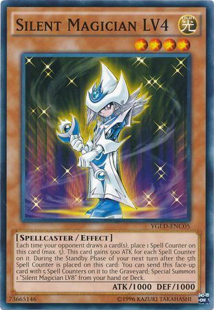 Silent Magician LV4 - YGLD-ENC05 - Common Unlimited Yugi&#39;s Gadget Deck Unlimited (YGLD-ENC)