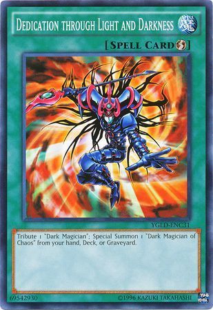 SJ Dedication through Light and Darkness - YGLD-ENC31 - Common Unlimited Yugi&#39;s Gadget Deck Unlimited (YGLD-ENC)