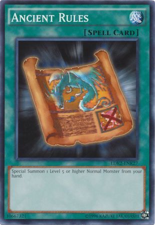 SJ Ancient Rules - LDK2-ENK27 - Common Unlimited Legendary Decks II - Kaiba Unlimited Singles