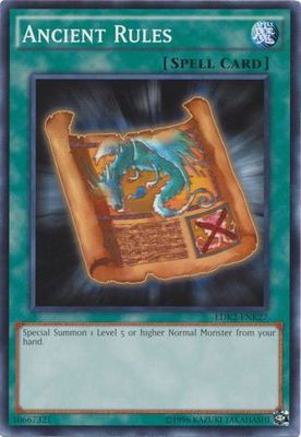 SJ Ancient Rules - LDK2-ENK27 - Common Unlimited Legendary Decks II - Kaiba Unlimited Singles
