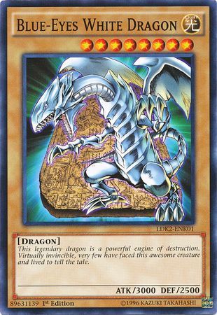 SJ Blue-Eyes White Dragon (Tablet Background) - LDK2-ENK01 - Common 1st Edition Legendary Decks II - Kaiba
