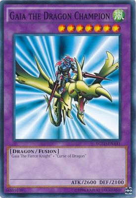 SJ Gaia the Dragon Champion - YGLD-ENA41 - Common Unlimited Yugi&#39;s Exodia Deck Unlimited (YGLD-ENA)
