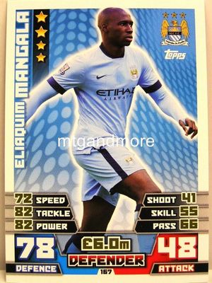 Eliaquim Mangala Topps Match Attax