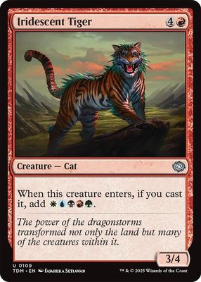 Iridescent Tiger - Tarkir: Dragonstorm (TDM) Tarkir: Dragonstorm
