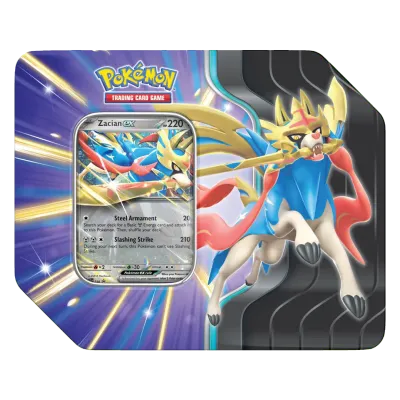 SJ Slashing Legends Tin Pokemon TCG Zacian Nuevo Sellado