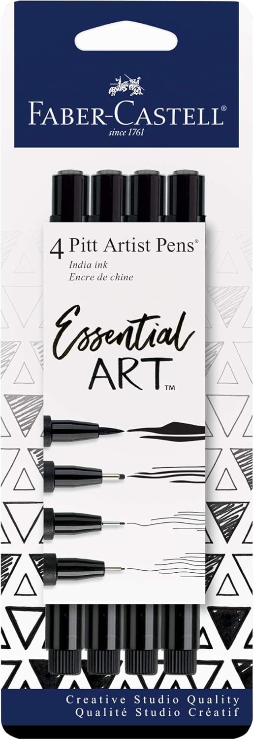 NELA Faber Castell 4 Pitt Artist Pens Essential Art Nuevo Sellado