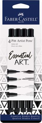 NELA Faber Castell 4 Pitt Artist Pens Essential Art Nuevo Sellado
