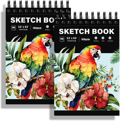 NELA Sketchbook Pack Nuevo Sellado 5.5 x 8.5 Contiene 2 Sketchbooks