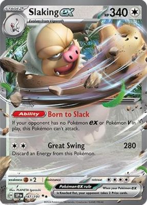 SJ Slaking ex - 147/191 - Ultra Rare Scarlet &amp; Violet: Surging Sparks Singles