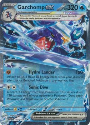 SJ Garchomp ex - 038/182 - Ultra Rare Scarlet &amp; Violet: Paradox Rift Singles