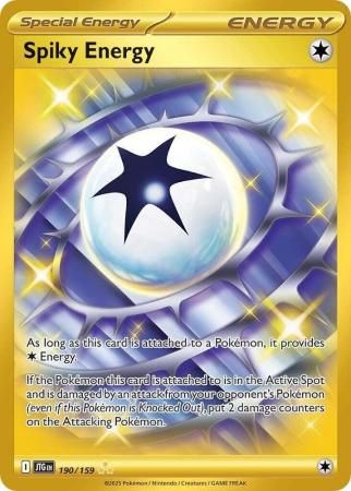 SJ Spiky Energy - 190/159 - Gold Secret Rare Scarlet &amp; Violet: Journey Together Singles