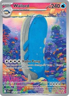 SJ Wailord - 162/159 - Illustration Rare Scarlet &amp; Violet: Journey Together Singles