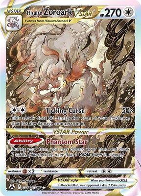 SJ Hisuian Zoroark VSTAR - Crown Zenith: Galarian Gallery (CRZ:GG) Crown Zenith: Galarian Gallery (Espanol)
