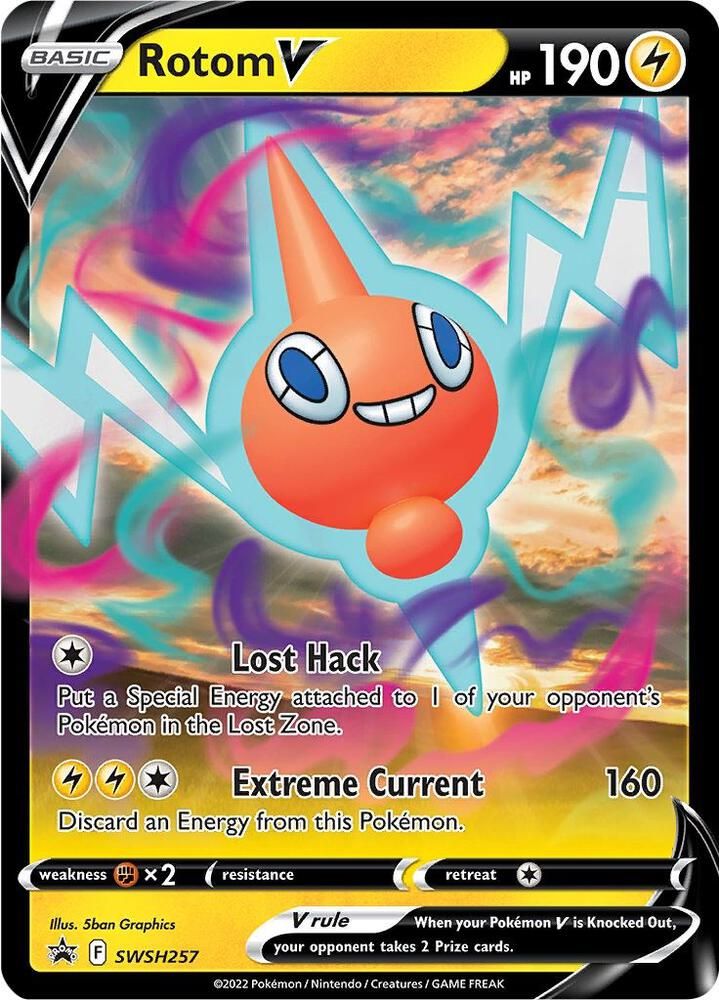 SJ Rotom V - SWSH257 - SWSH: Sword &amp; Shield Promo Cards (SWSD) SWSH: Sword &amp; Shield Promo Cards
