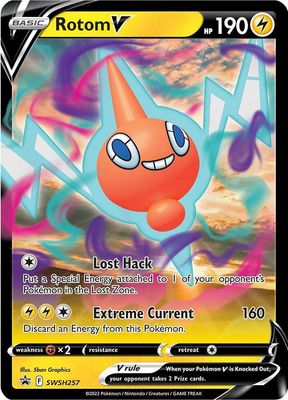 SJ Rotom V - SWSH257 - SWSH: Sword &amp; Shield Promo Cards (SWSD) SWSH: Sword &amp; Shield Promo Cards