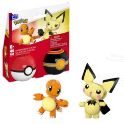 SJ Mega Blocks Charmander Pichu Nuevo Sellado Pokemon Figura