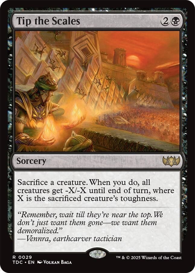 SJ Tip the Scales - Commander: Tarkir: Dragonstorm (TDC) Commander: Tarkir: Dragonstorm