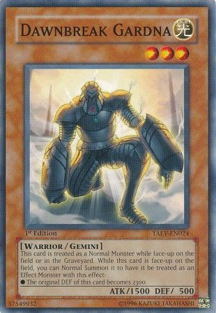Dawnbreak Gardna - TAEV-EN024 - Common 1st Edition Tactical Evolution [TAEV] 1st Edition Singles