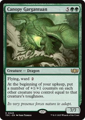 SJ Canopy Gargantuan - Commander: Tarkir: Dragonstorm (TDC) Commander: Tarkir: Dragonstorm