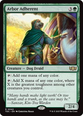 SJ Arbor Adherent - Commander: Tarkir: Dragonstorm (TDC) Commander: Tarkir: Dragonstorm
