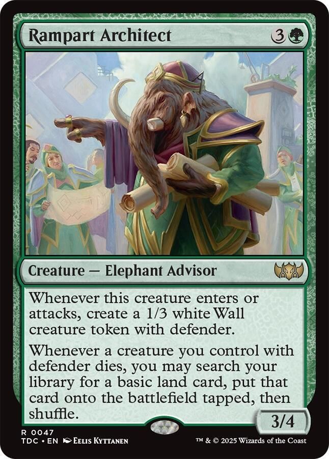 SJ Rampart Architect - Commander: Tarkir: Dragonstorm (TDC) Commander: Tarkir: Dragonstorm