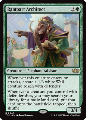 SJ Rampart Architect - Commander: Tarkir: Dragonstorm (TDC) Commander: Tarkir: Dragonstorm