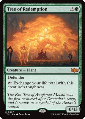 SJ Tree of Redemption - Commander: Tarkir: Dragonstorm (TDC) Commander: Tarkir: Dragonstorm