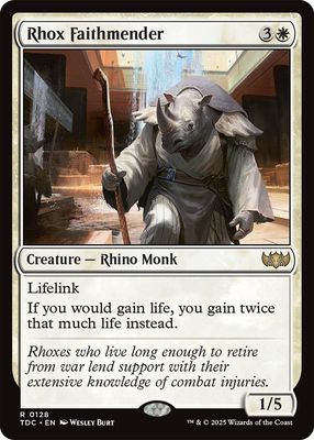 SJ Rhox Faithmender - Commander: Tarkir: Dragonstorm (TDC) Commander: Tarkir: Dragonstorm
