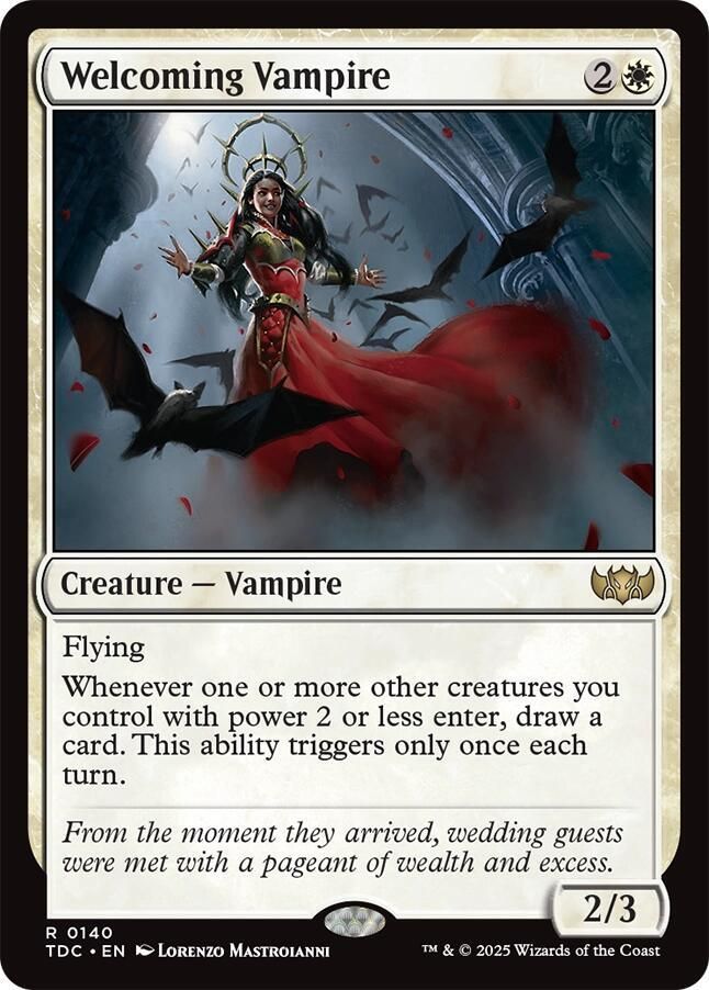 SJ Welcoming Vampire - Commander: Tarkir: Dragonstorm (TDC) Commander: Tarkir: Dragonstorm