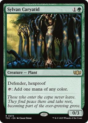 SJ Sylvan Caryatid - Commander: Tarkir: Dragonstorm (TDC) Commander: Tarkir: Dragonstorm