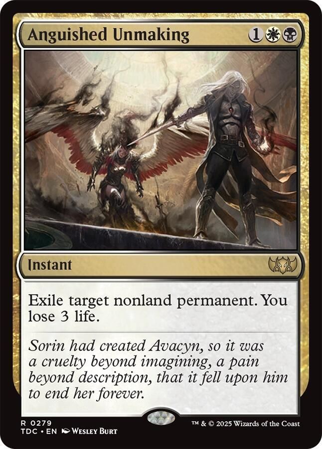 SJ Anguished Unmaking - Commander: Tarkir: Dragonstorm (TDC) Commander: Tarkir: Dragonstorm
