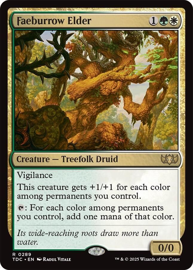 SJ Faeburrow Elder - Commander: Tarkir: Dragonstorm (TDC) Commander: Tarkir: Dragonstorm