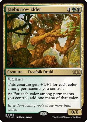 SJ Faeburrow Elder - Commander: Tarkir: Dragonstorm (TDC) Commander: Tarkir: Dragonstorm