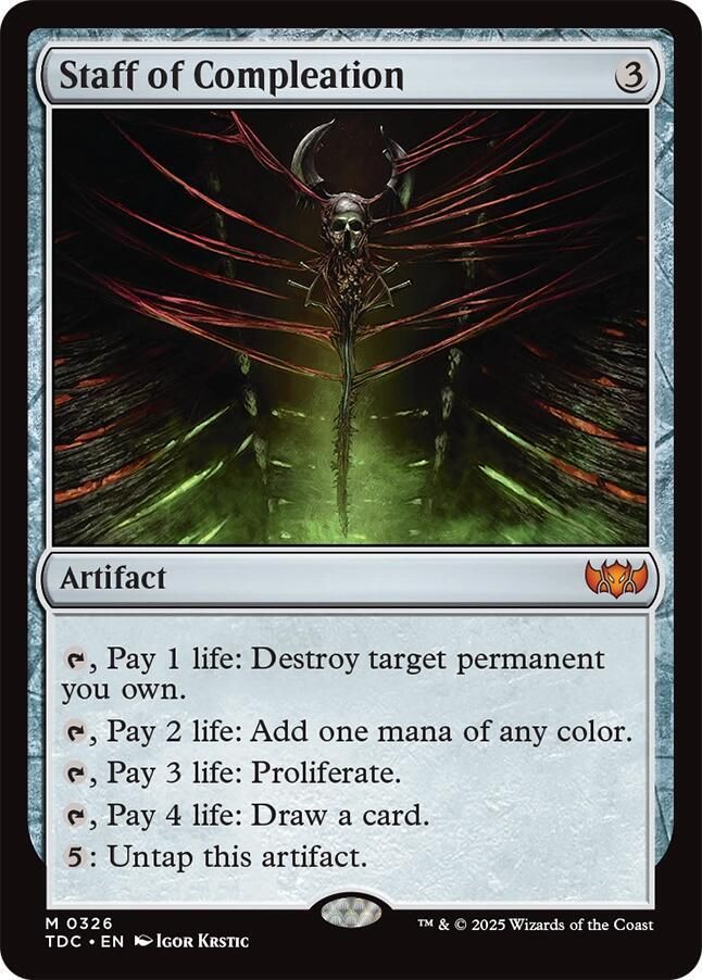 SJ Staff of Compleation - Commander: Tarkir: Dragonstorm (TDC) Commander: Tarkir: Dragonstorm