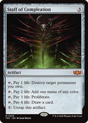 SJ Staff of Compleation - Commander: Tarkir: Dragonstorm (TDC) Commander: Tarkir: Dragonstorm