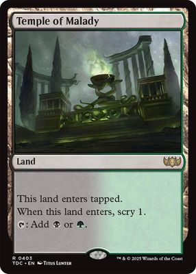 SJ Temple of Malady - Commander: Tarkir: Dragonstorm (TDC) Commander: Tarkir: Dragonstorm