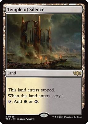 SJ Temple of Silence - Commander: Tarkir: Dragonstorm (TDC) Commander: Tarkir: Dragonstorm
