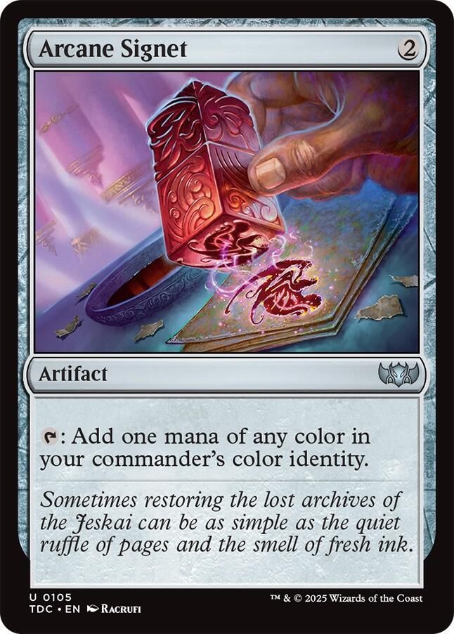 SJ Arcane Signet - Commander: Tarkir: Dragonstorm (TDC) Commander: Tarkir: Dragonstorm