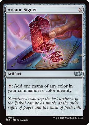 SJ Arcane Signet - Commander: Tarkir: Dragonstorm (TDC) Commander: Tarkir: Dragonstorm