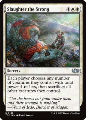 SJ Slaughter the Strong - Commander: Tarkir: Dragonstorm (TDC) Commander: Tarkir: Dragonstorm