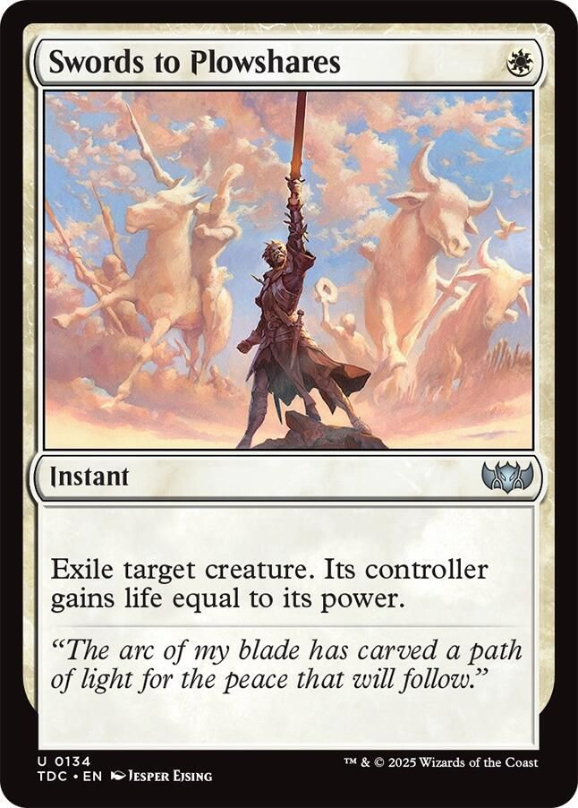 SJ Swords to Plowshares - Commander: Tarkir: Dragonstorm (TDC) Commander: Tarkir: Dragonstorm