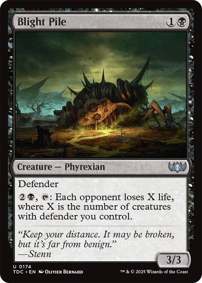 SJ Blight Pile - Commander: Tarkir: Dragonstorm (TDC) Commander: Tarkir: Dragonstorm
