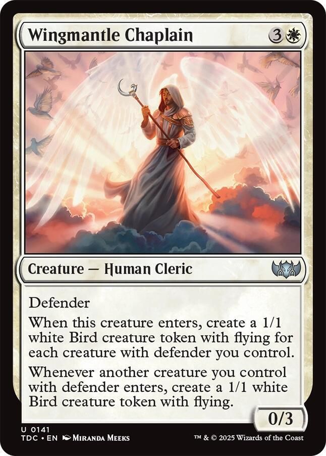 SJ Wingmantle Chaplain - Commander: Tarkir: Dragonstorm (TDC) Commander: Tarkir: Dragonstorm
